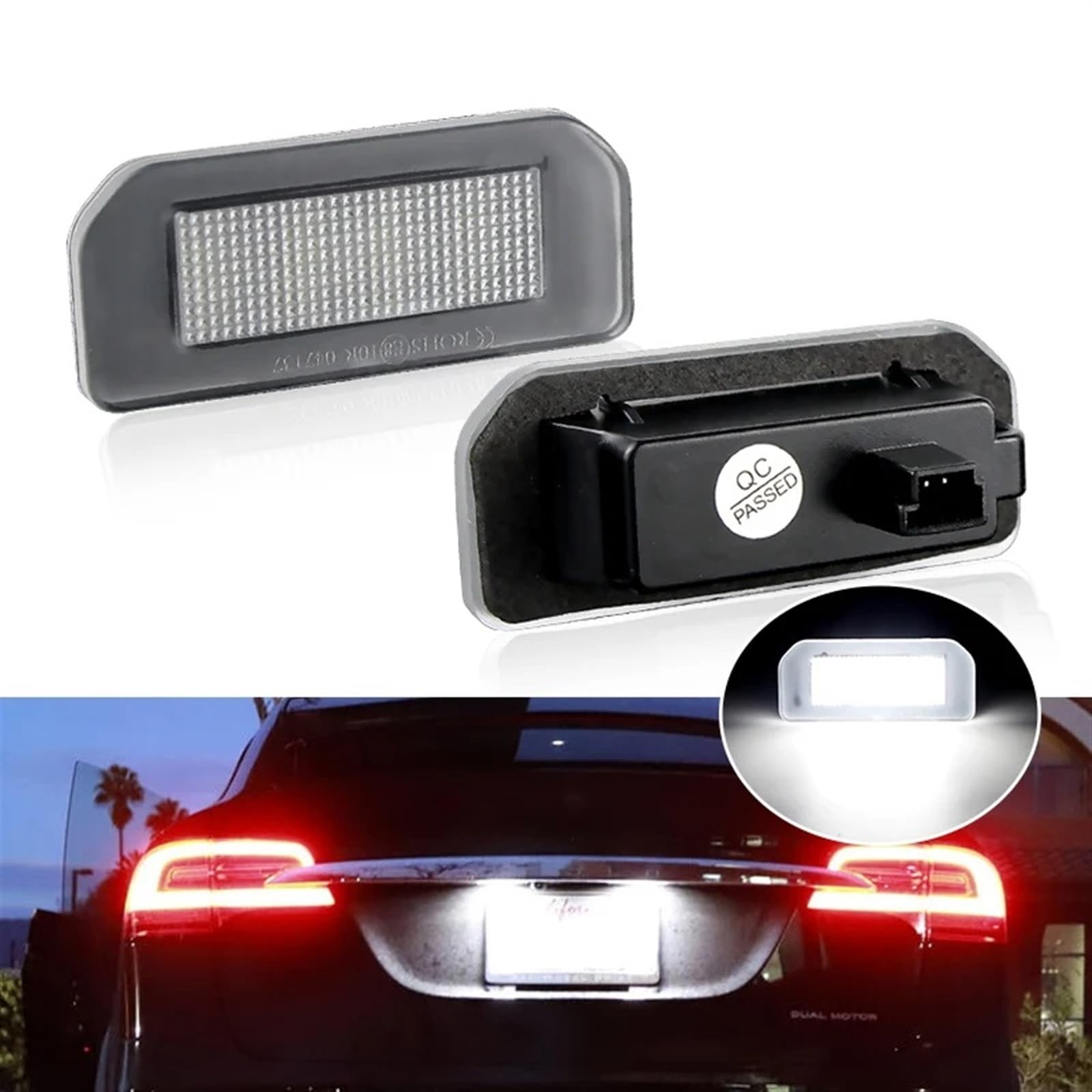 Amazon.co.jp: ナンバープレートライト テスラ モデル3 2017-2024用